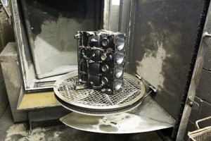gas-engine-block-in-hi-pressure-jet-wash