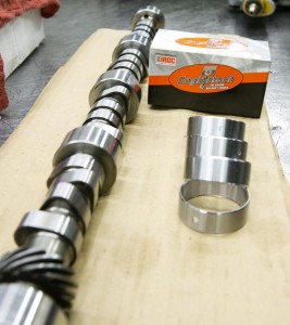 gas-engine-camshaft-and-cam-bearings